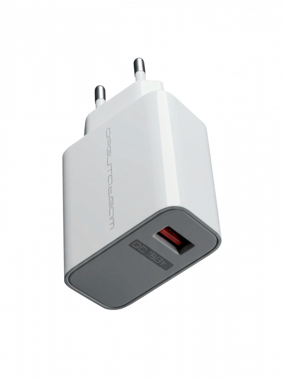 Зарядное устройство для телефона, Быстрая зарядка 18Вт адаптер USB Орбита OT-APU65